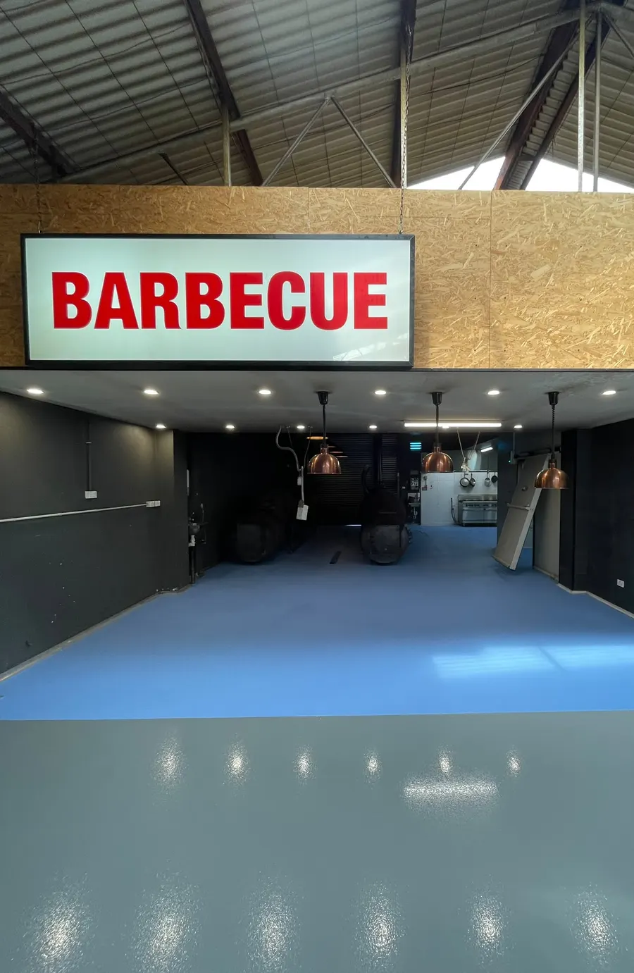 Commercial epoxy floor at a Perth venue